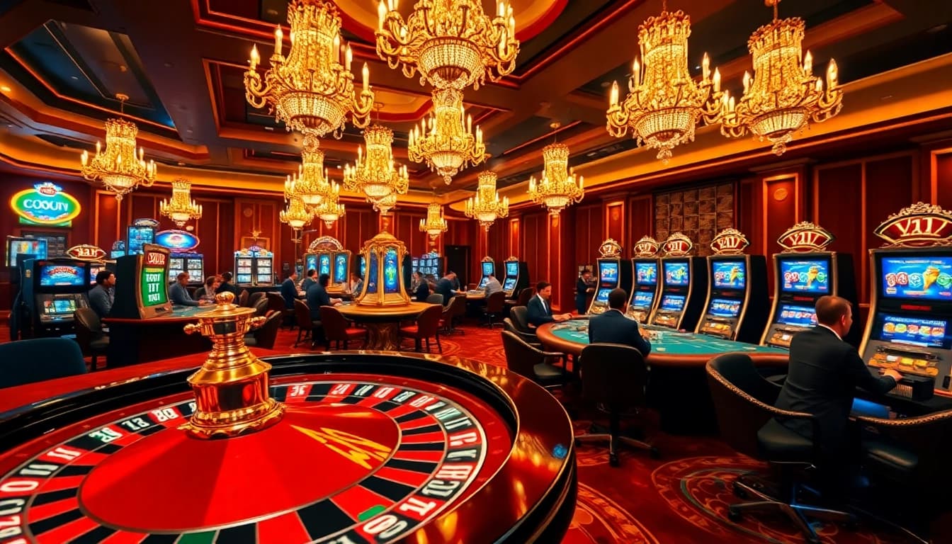 Experience luxury at 8kbest.net with thrilling poker and roulette gameplay in an elegant casino.