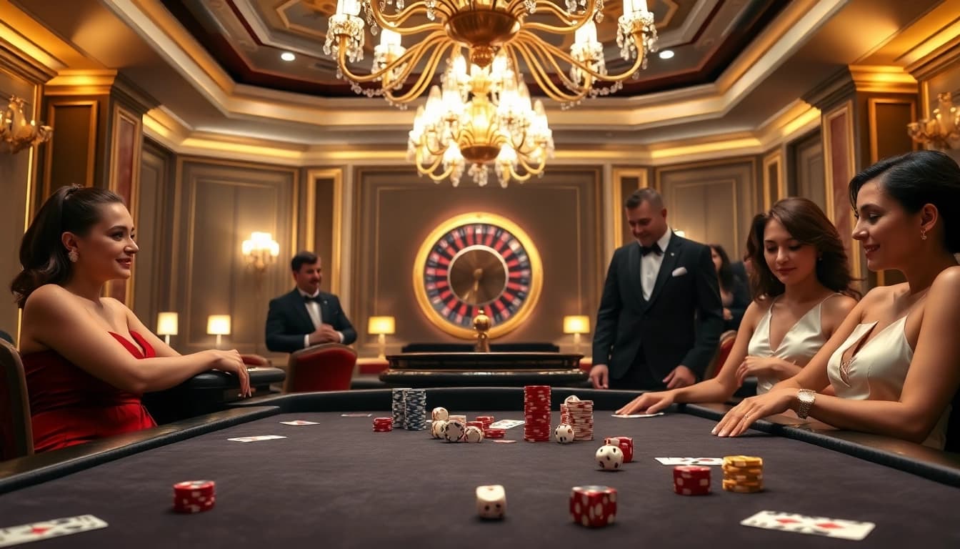 New88 casino setup with luxury poker chips and cards on an elegant table.