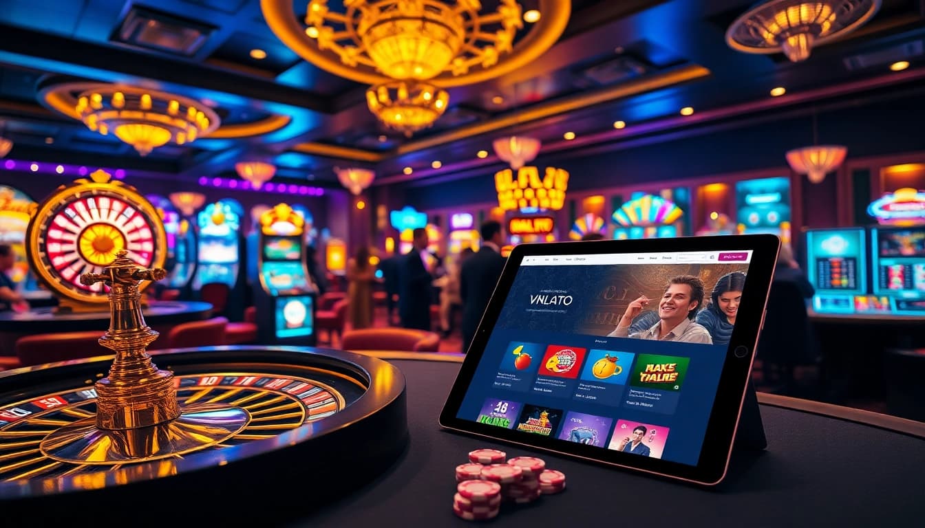 Engage in thrilling online gambling at https://vnloto.nl/ with luxury casino elements.