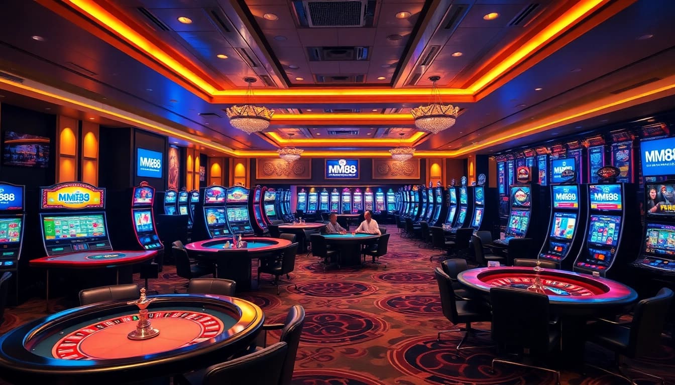 MM88 provides an exciting casino experience with vibrant slot machines and lively poker tables.