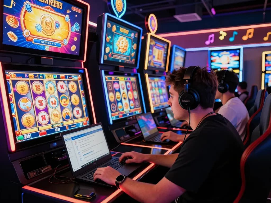Exciting gaming at tante77 online casino with vibrant visuals and immersive atmosphere.