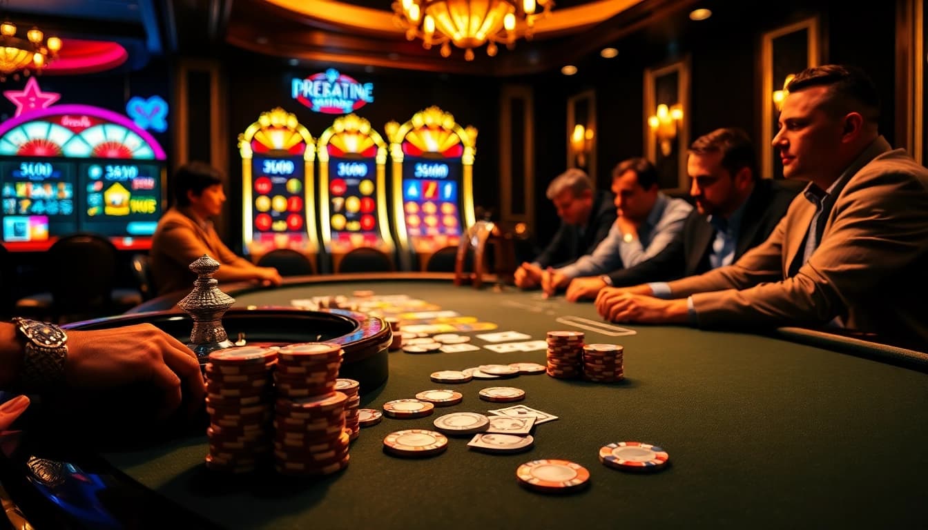 Experience thrilling games at https://789bet.events/ with vibrant casino visuals showcasing poker and roulette.