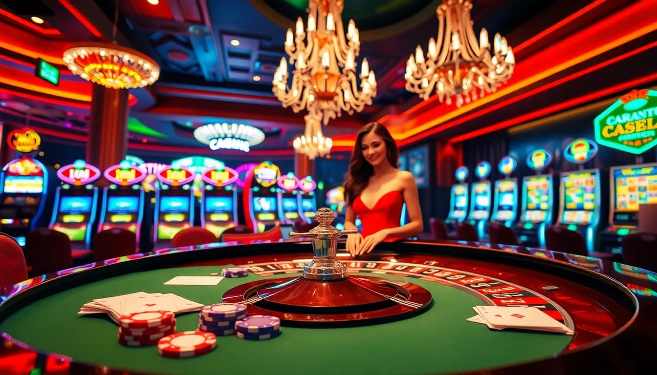 Experience the thrill of gambling at the GO8 casino with vibrant tables and exciting games.