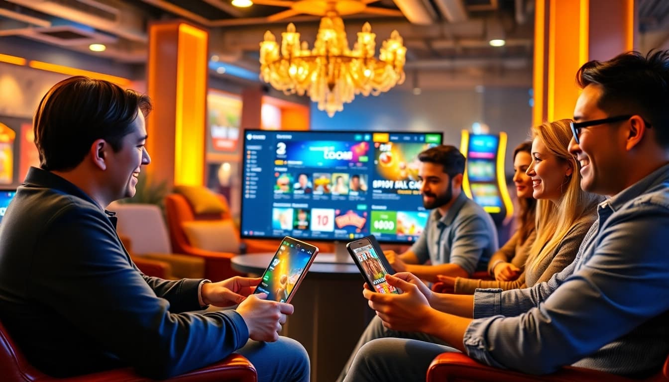 Exciting online gambling scene showcasing bolagacor's diverse games and user-friendly interface.