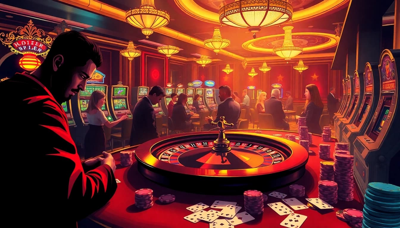 The hidden wiki reveals secrets as players engage in vibrant casino gambling activities.