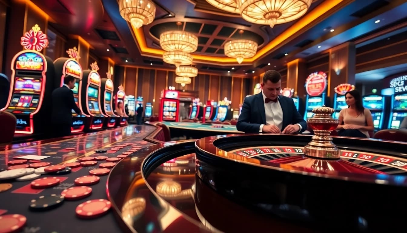 Experience the excitement at MM88 with vibrant slot machines and professional gambling tables.