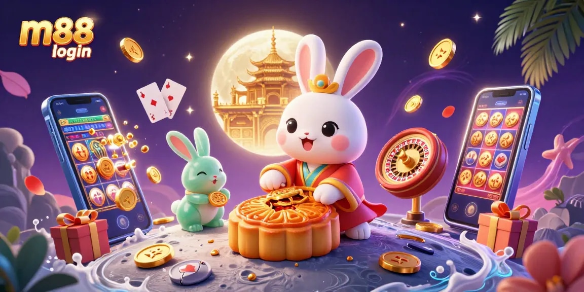 Engage in thrilling m88 login excitement with vibrant casino games and lucky moon rabbits.