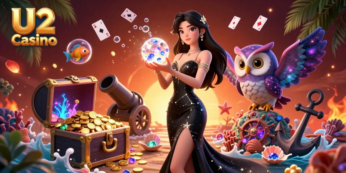 Experience the thrill of U2 Casino with dynamic elements of slot games and live action.