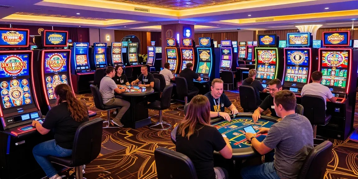 Exciting casino experience at https://ecpc.org.uk, showcasing players enjoying credit card gaming options in a lively atmosphere.