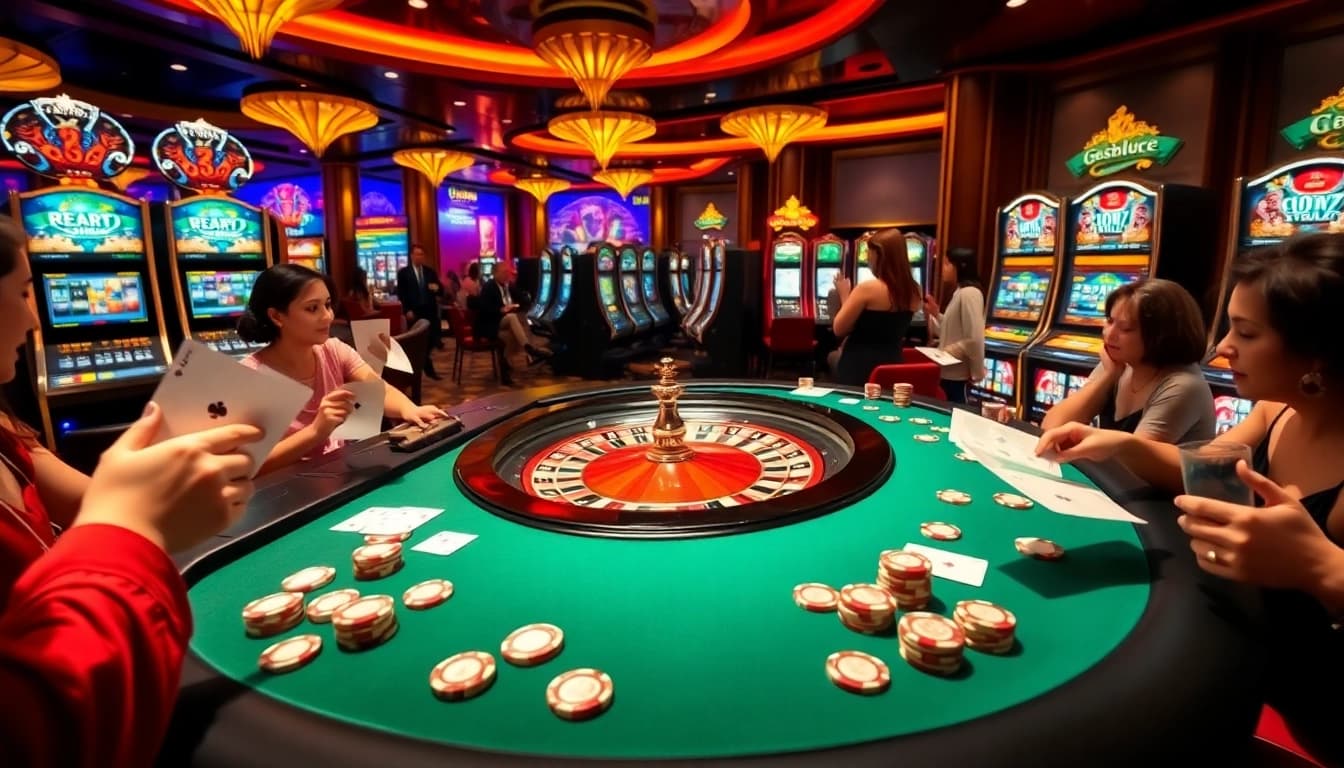 Experience the excitement of gambling at https://gg88live.com/ with a vibrant casino scene, featuring roulette and lively players.