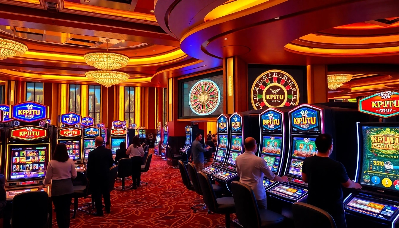 Experience thrilling gameplay at ktp jitu’s luxury slot machines in a vibrant casino setting.