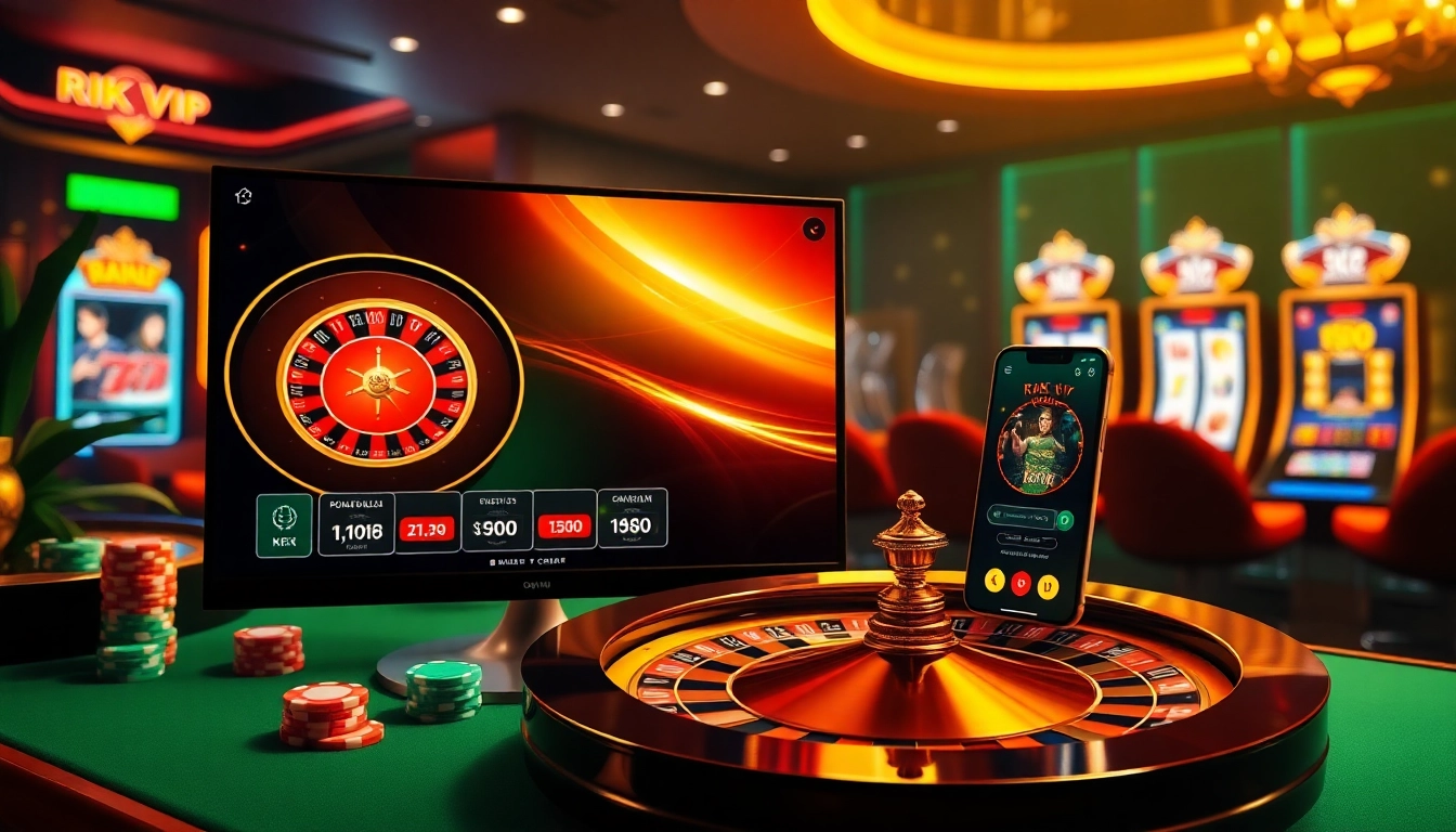 Experience the excitement of rik vip with vibrant casino elements and engaging gaming interfaces.