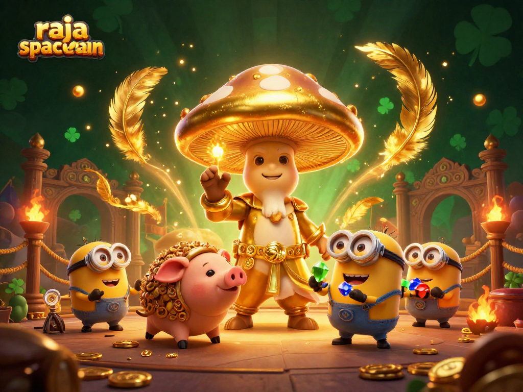 Experience thrilling wins with raja spaceman, a magical golden wizard amid treasures and casino excitement.