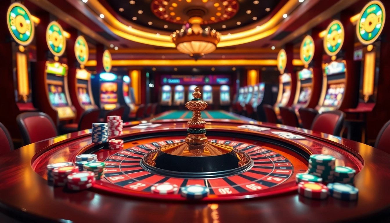 Experience the excitement of gambling with jbo.com at a luxurious casino table.