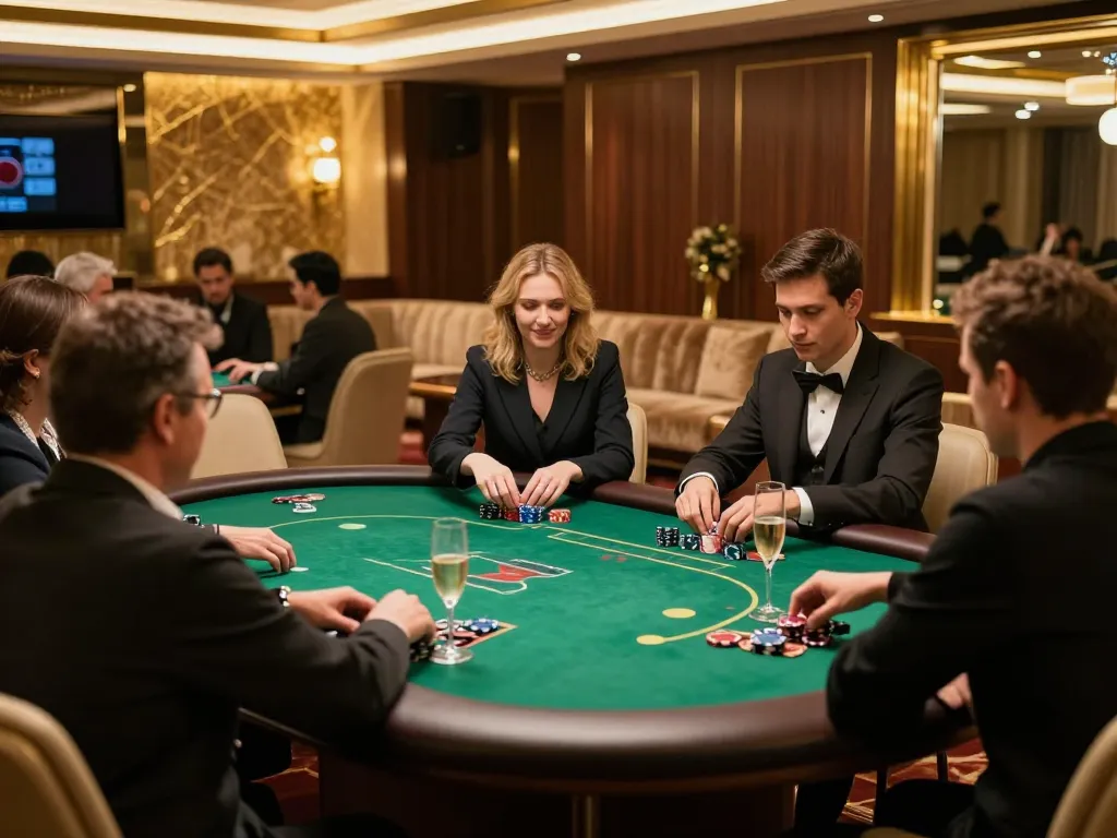 Go88 showcases a luxurious VIP poker room atmosphere with high-stakes gameplay.