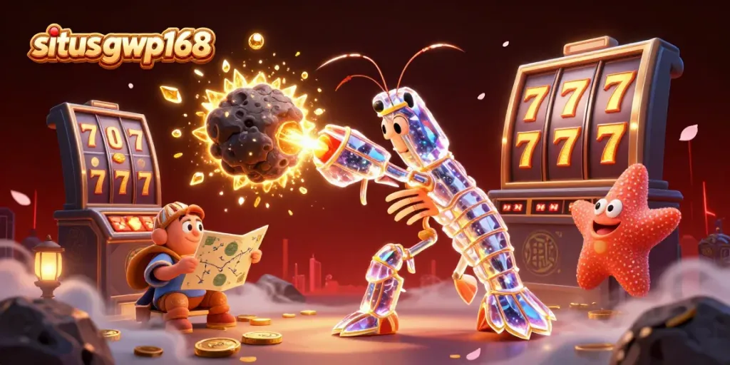 Permainan slot menarik di situs gwp168 dengan samurai mantis yang memukau dan berlian emas berkilauan.