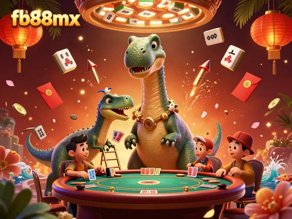 Engage in dynamic gaming action with fb88mx featuring vibrant casino elements and fun characters.