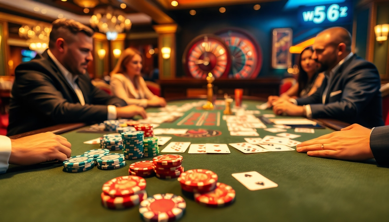 Experience thrilling gambling at https://bet299app.com.br/ with vibrant casino tables and excited players.