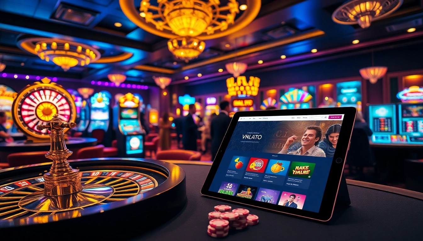 Engage in thrilling online gambling at https://vnloto.nl/ with luxury casino elements.