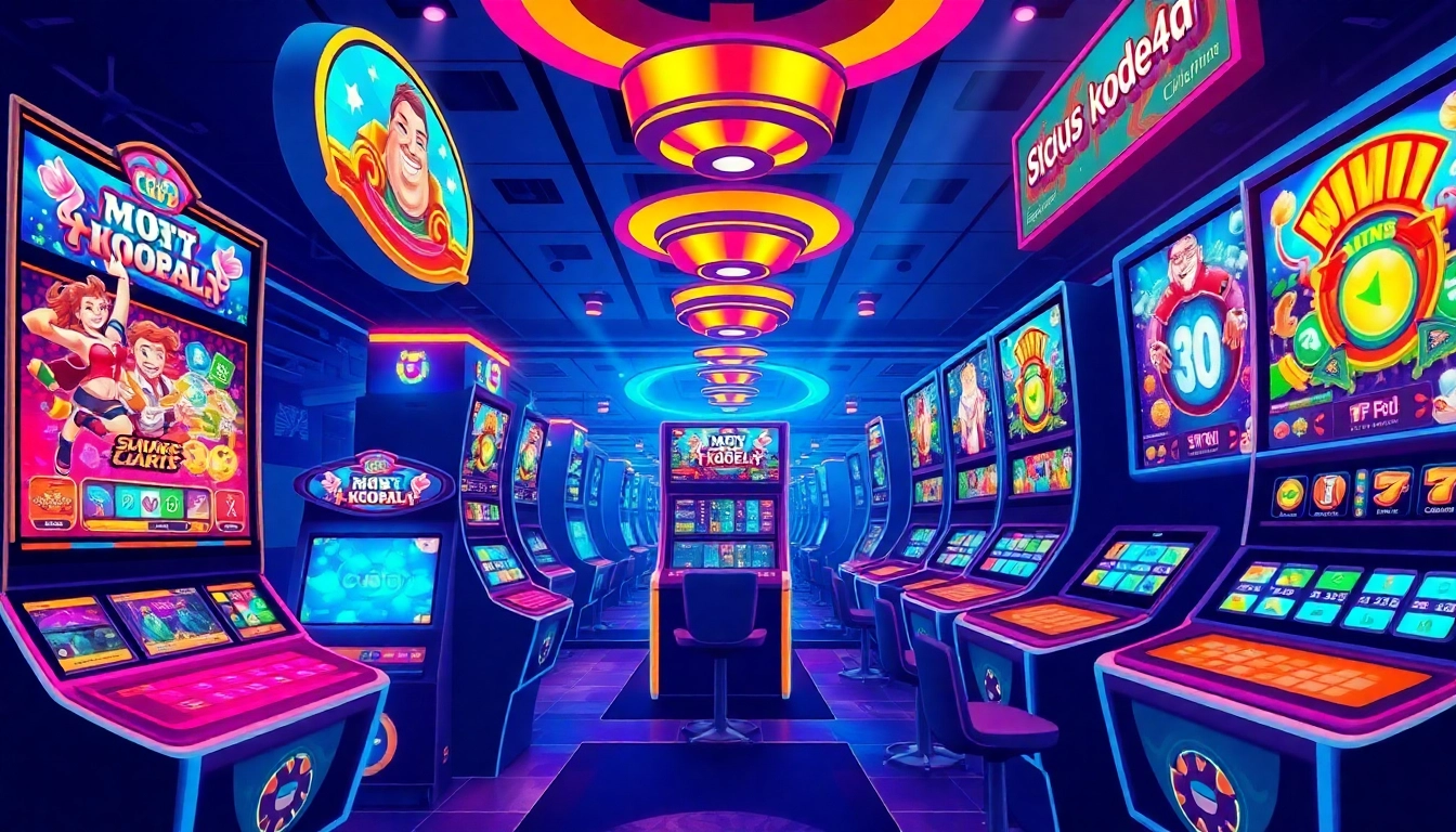 Situs kode4d captivating online gaming experience with interactive slot machines and vibrant interface