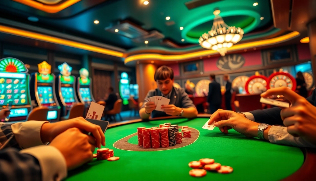 Experience the thrill of winning at J8 with dynamic poker action and luxurious casino atmosphere.