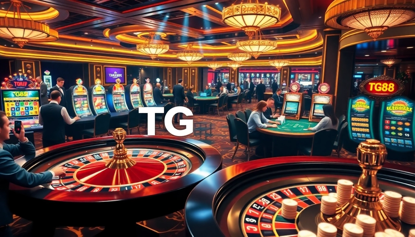 Engage with gaming action at Link vào TG88 with vibrant casino tables and enthusiastic players.