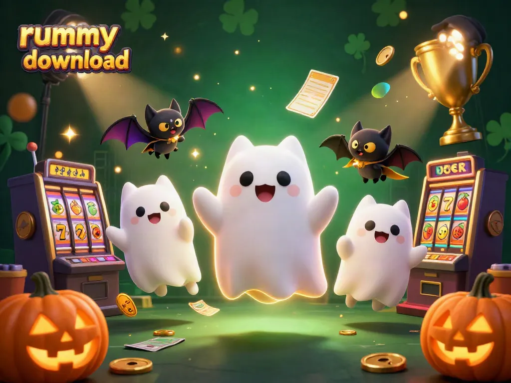 Experience the thrilling rummy loot download with vibrant casino characters and game elements in an energetic scene.