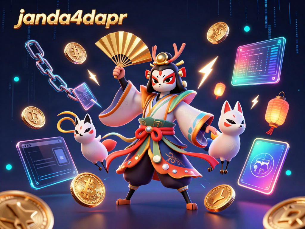 Mengalami permainan imersif di janda4dapr, dengan elemen digital berkilau dan karakter menarik.