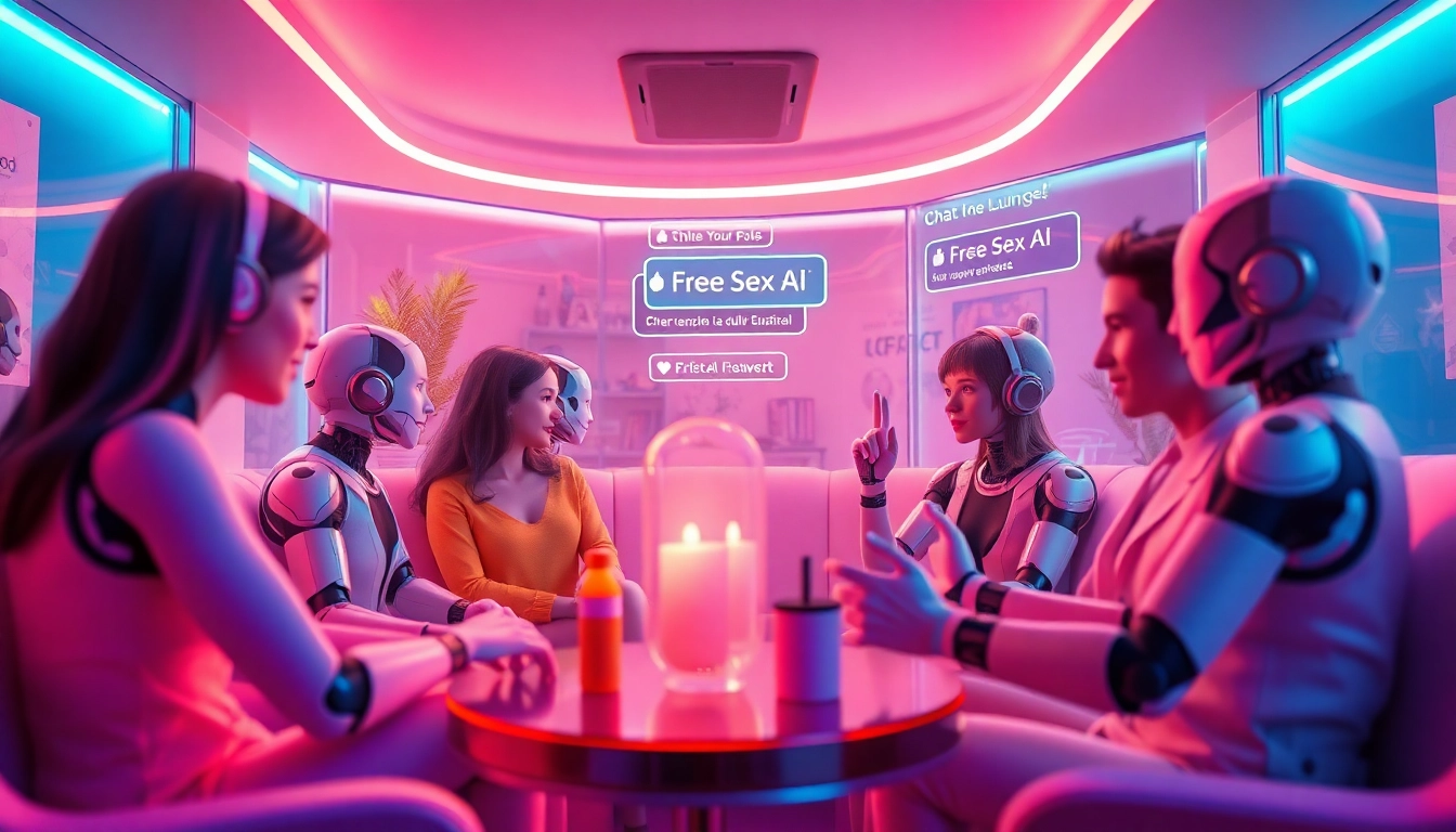Explore engaging AI interactions with free sex ai characters in a digital lounge setting.