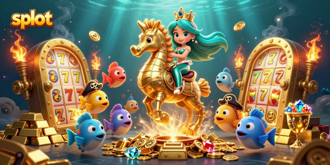 Spin the slot reels with the mermaid princess as golden treasures burst forth!