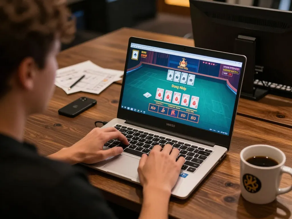 Experience MM99 Đăng Nhập while playing online casino games in a cozy home setup