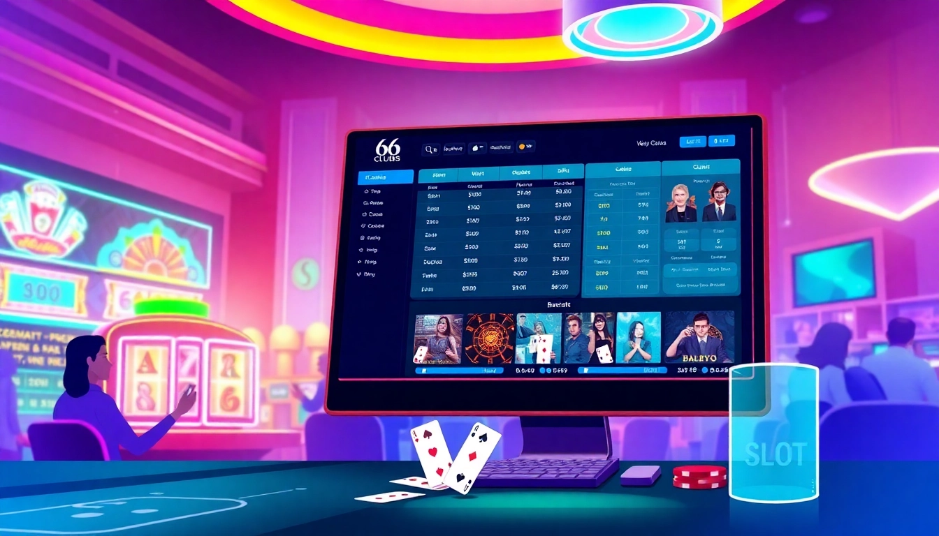 Experience online gaming excitement at https://66club.us.com/ with vibrant casino visuals showcasing engaging gameplay and a lively atmosphere.