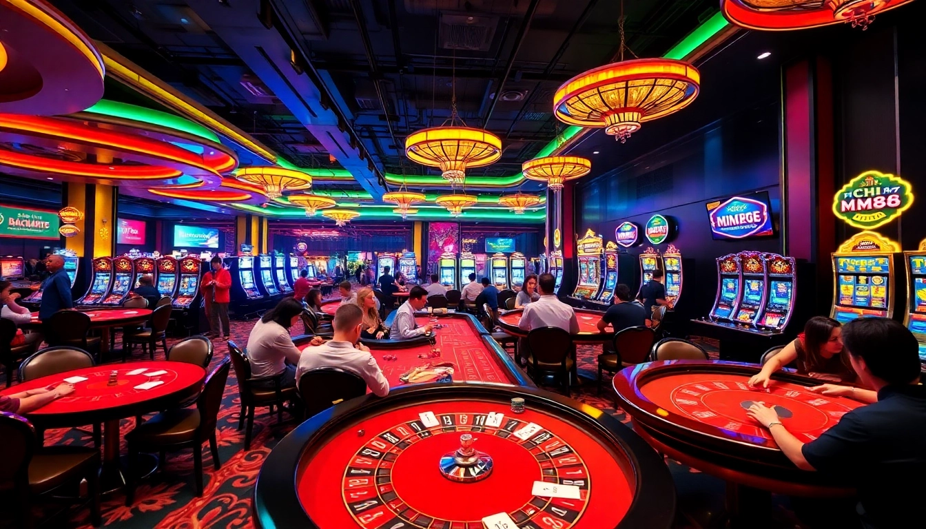 Experience the excitement at NHÀ CÁI MM88 with players enjoying vibrant casino games and thrilling gameplay.