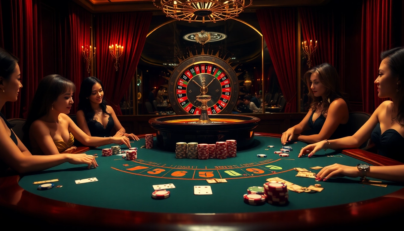 Experience high-stakes gaming at Hello88 with vibrant chips and a luxurious poker table.