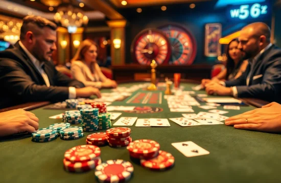 Experience thrilling gambling at https://bet299app.com.br/ with vibrant casino tables and excited players.