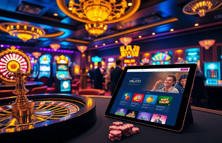 Engage in thrilling online gambling at https://vnloto.nl/ with luxury casino elements.