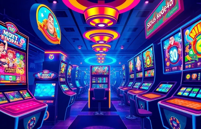 Situs kode4d captivating online gaming experience with interactive slot machines and vibrant interface