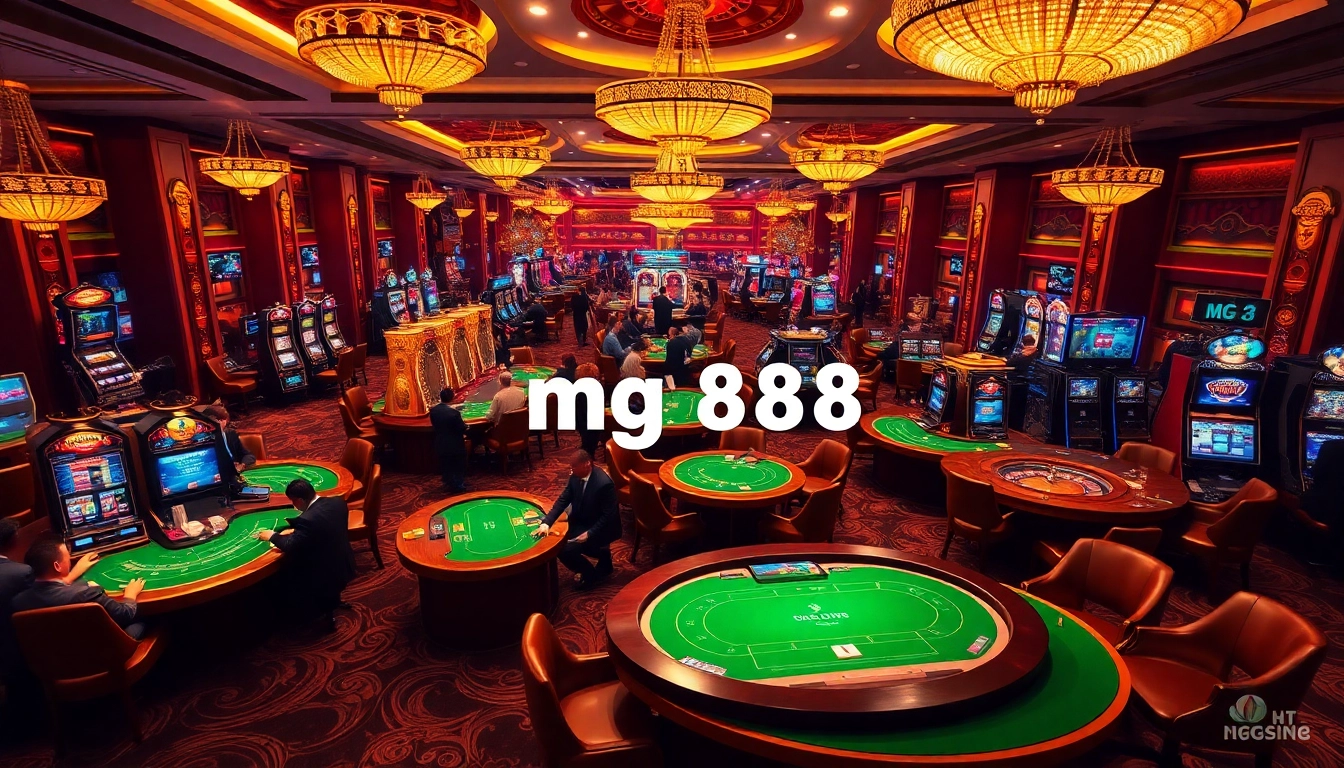 Experience the excitement of mg188 with vibrant casino games and luxury gaming tables.