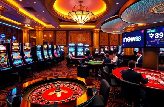 Experience the thrill of new888 as players engage in lively casino games.