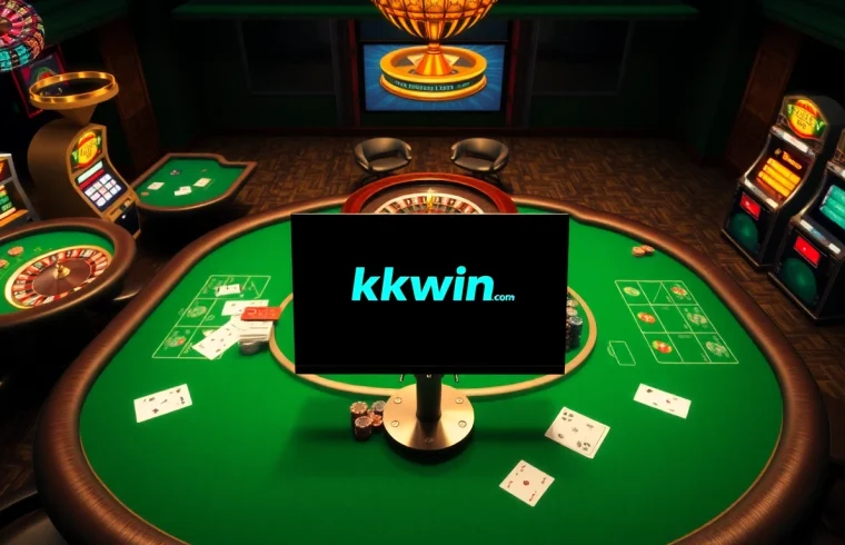 Experience thrilling casino action with kkwin com at vibrant poker and roulette tables, showcasing high-stakes excitement.
