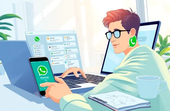 在现代工作场景中,使用快连VPN通过 WhatsApp Web 实现无缝沟通。