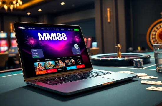 Engaging MM88 gaming interface with professional casino elements showcasing slots, cards, and roulette.