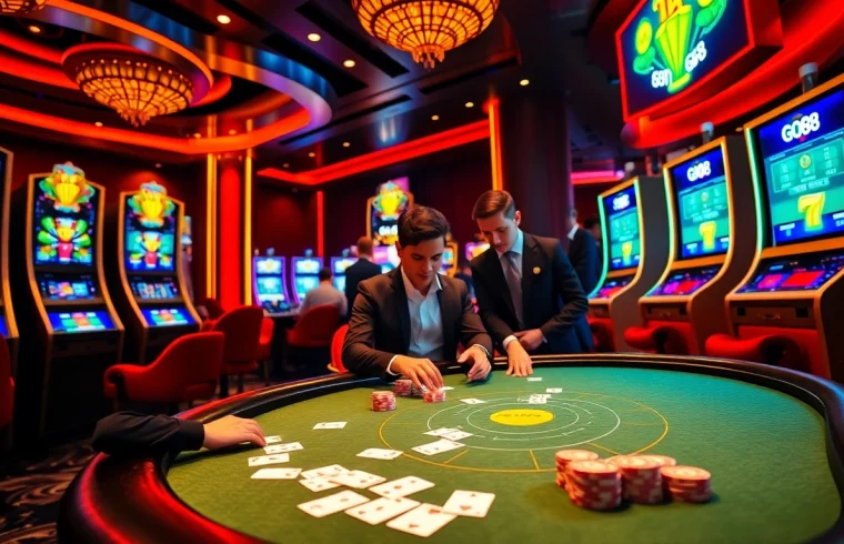 Experience the thrill of winning with Link Go88 in a lively casino atmosphere.