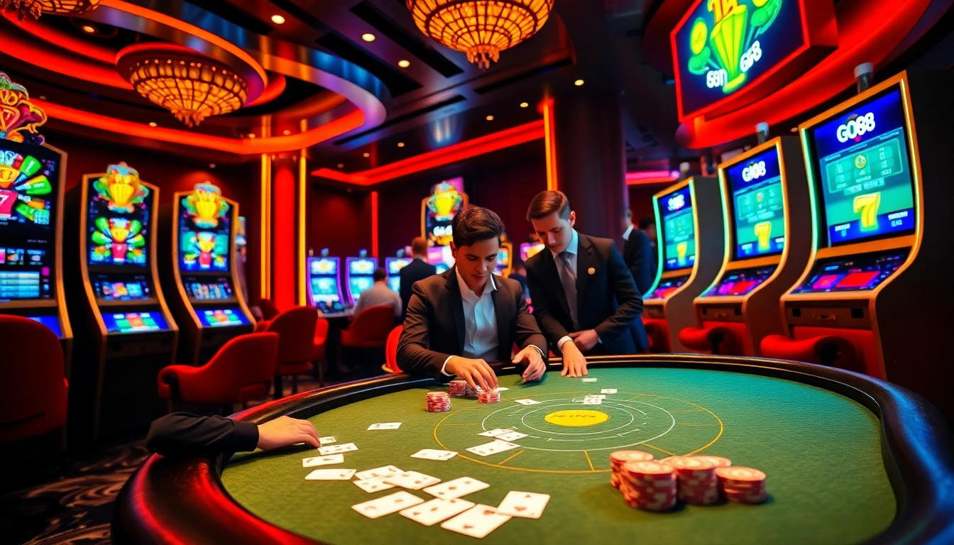 Experience the thrill of winning with Link Go88 in a lively casino atmosphere.