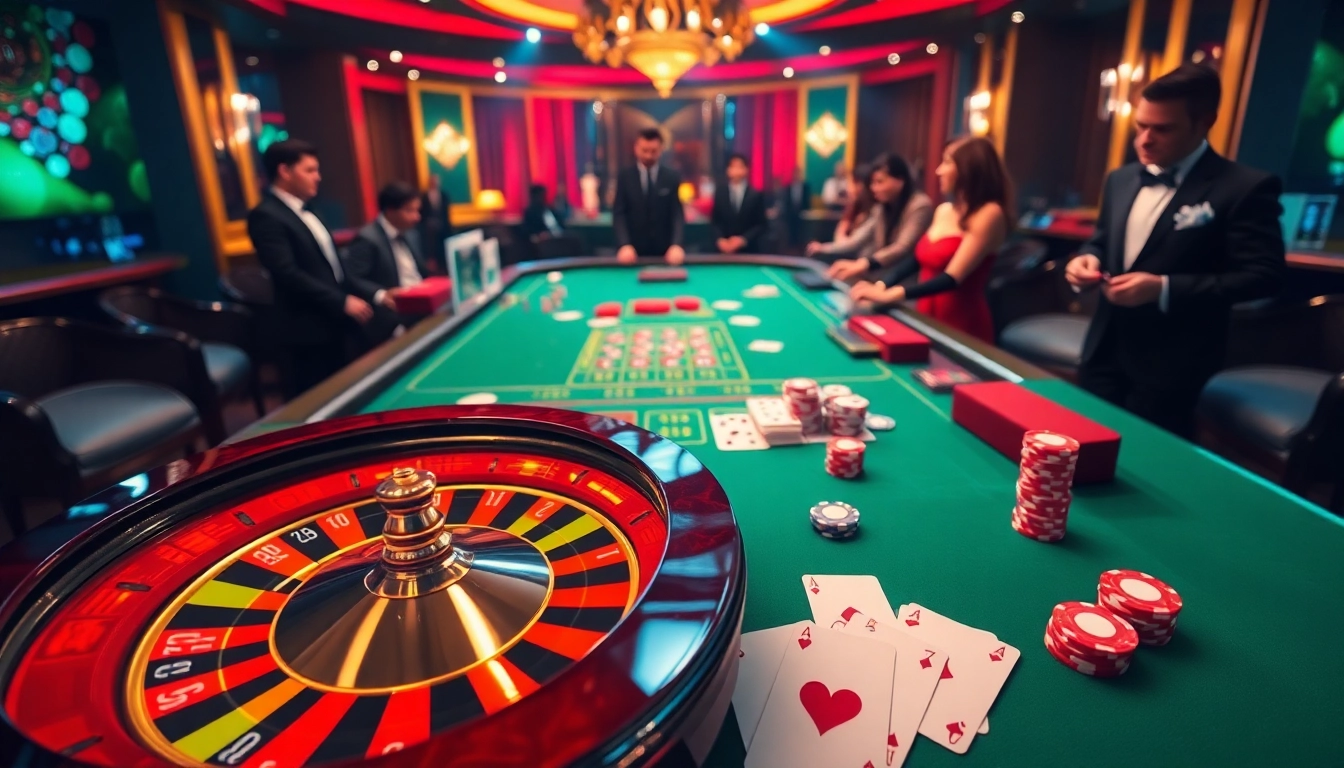 Experience thrilling online gambling at bem88 with colorful casino elements and vibrant games.
