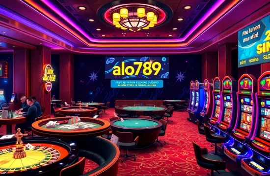 Link vào alo789 showcasing vibrant casino tables and dynamic gaming action.