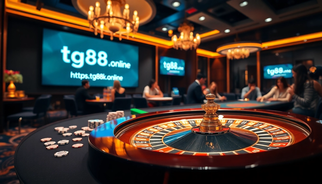 Engaging players at a roulette table showcasing exciting gambling experiences at https://tg88k.online/.