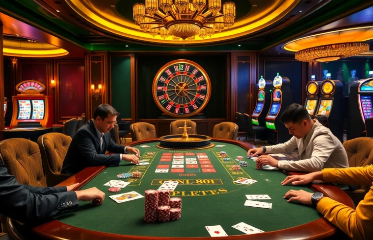 Experience the thrill of gambling at the dn88 poker table with vibrant chips and cards.