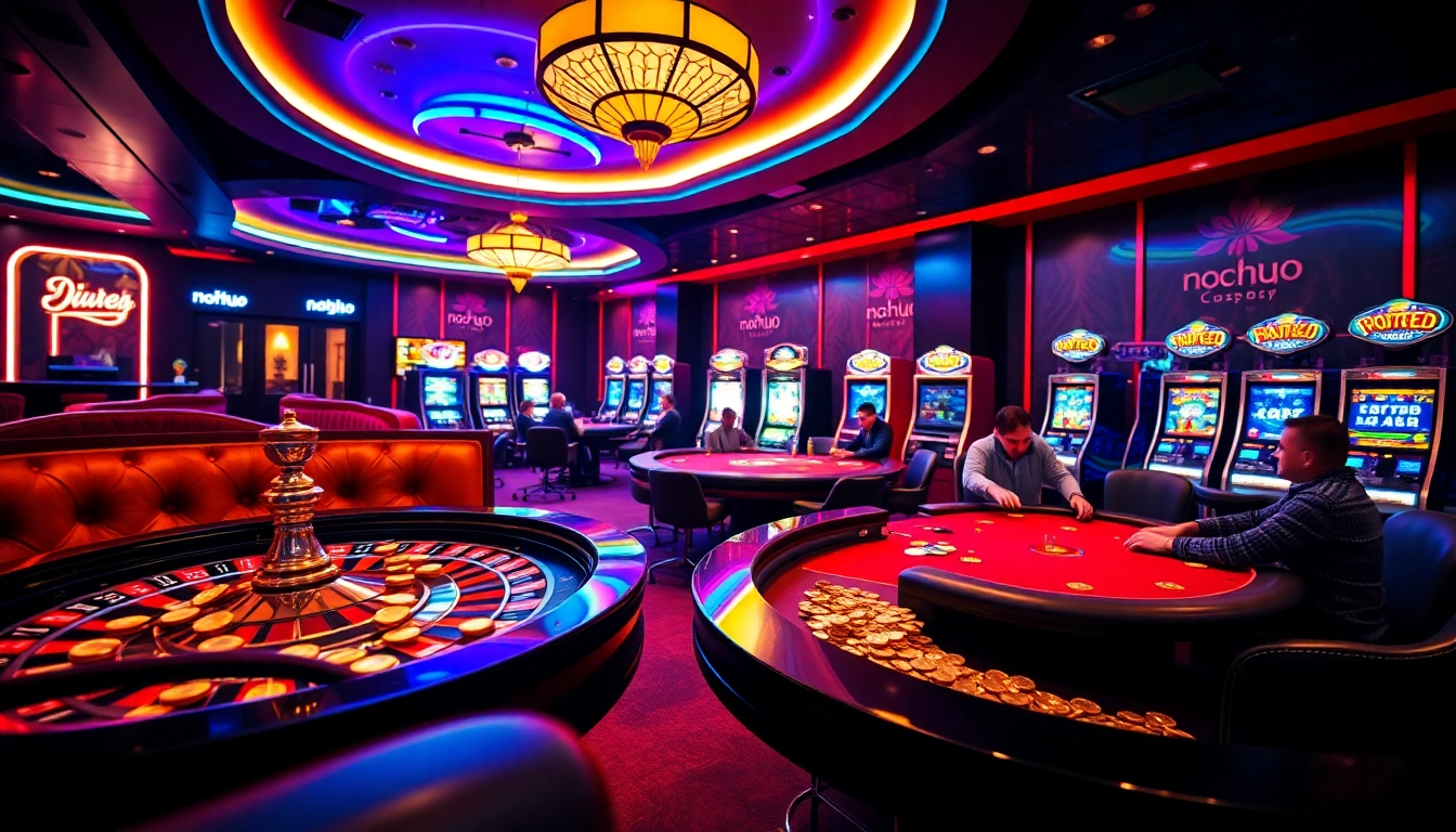 Experience the excitement of nohu90 com with vibrant casino gaming, including roulette and poker.