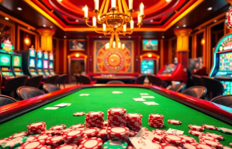 Engage with high-stakes gameplay showcasing keluaran china probabilities on a luxury poker table.